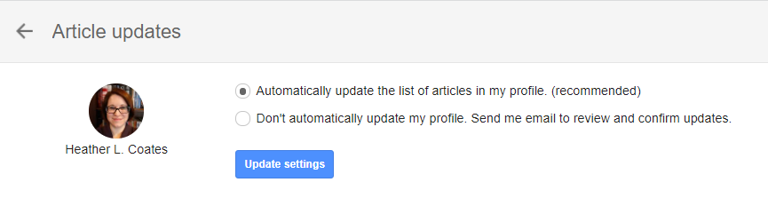 screenshot of article updates choicecs